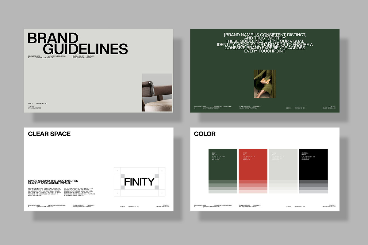 FINITY | Brand Guidelines CANVA, a Presentation Template by creathrivestudio (Photo 3 of 11)