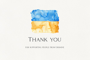 Free Ukraine. Watercolor Collection