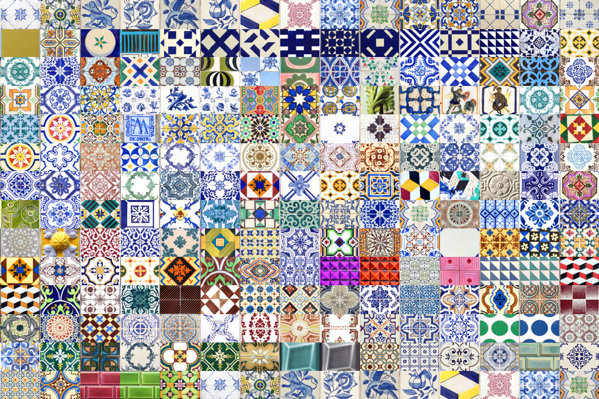 200 Seamless Portugal Azulejo Tiles preview 2