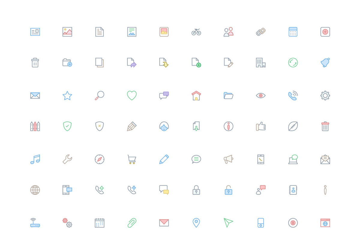 1400 User Interface Icons preview 2