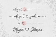 Abigail, a Script Font by Hustletter (Thumbnail 3 of 13)