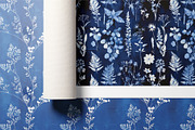 Cyanotype Floral Seamless Patterns, a Pattern Graphic by Ninterints (Thumbnail 5 of 18)