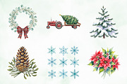 Christmas Farm Clipart Collection, an Illustration by Creative Art (Thumbnail 7 of 9)