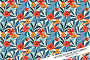 Retro Hawaiian Print Digital Paper, a Pattern Graphic by Chromolume Studio (Thumbnail 8 of 28)