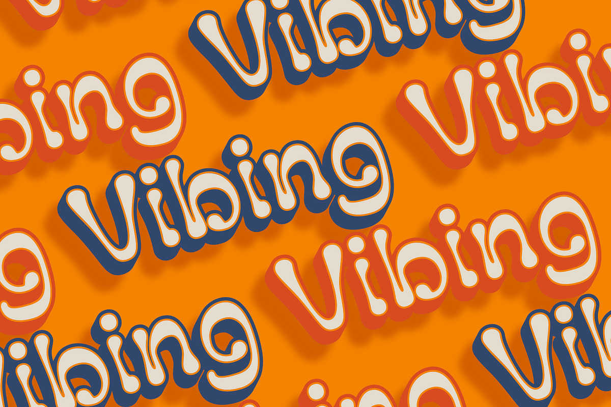Peacy 3D, a Sans Serif Font by Craft Supply Co. (Photo 7 of 8)