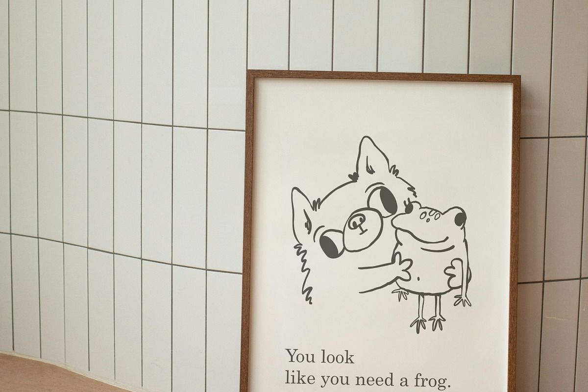 Silly Dogs hand drawn prints, an Illustration by Anastasiya Klempach (Photo 2 of 10)