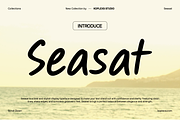 Seasat Font Hand Drawn Style, a Handwritten Font by Koplexs Studio (Thumbnail 1 of 10)
