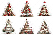 Whimsical Christmas Tree Clipart Png, an Illustration by Craft Nest (Thumbnail 7 of 10)