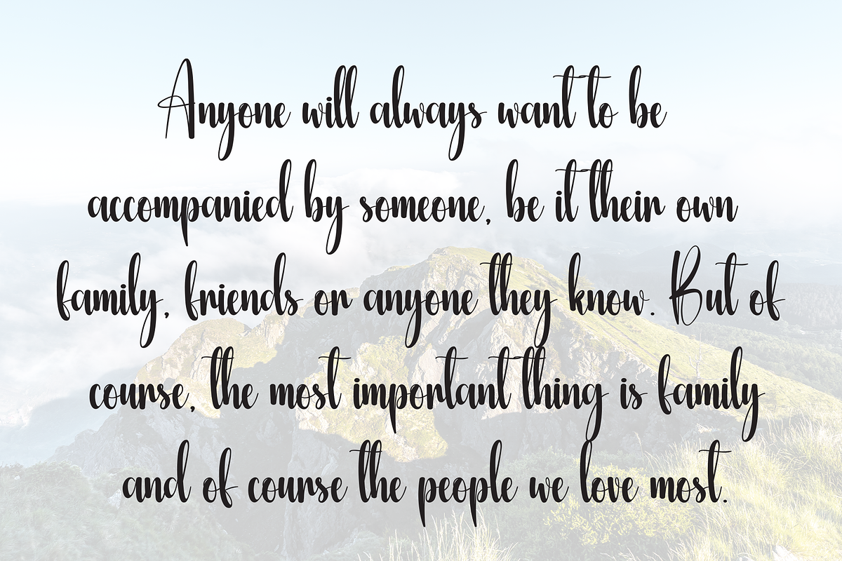 Rainday | Script Font, a Handwritten Font by Scratchones (Photo 6 of 9)