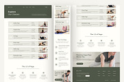 Yoga Studio Website UI Figma, an UI Kit Template by peterdraw (Thumbnail 4 of 7)