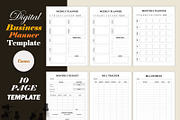 Digital Business Planner Template, a Stationery Template by DesignByStore (Thumbnail 1 of 5)