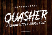 Quasher - A Brush Font, a Blackletter Font by nIznaztype (Thumbnail 1 of 5)