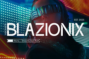 Blazionix Futuristic Font, a Sans Serif Font by Vadovastd (Thumbnail 1 of 8)