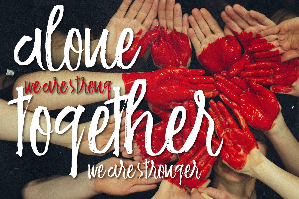 Hui Boled Hand Brush Typeface preview 4