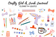 Crafty Girl & Junk Journal Bundle, an Object Graphic by Ruslana Lubenets (Thumbnail 4 of 13)
