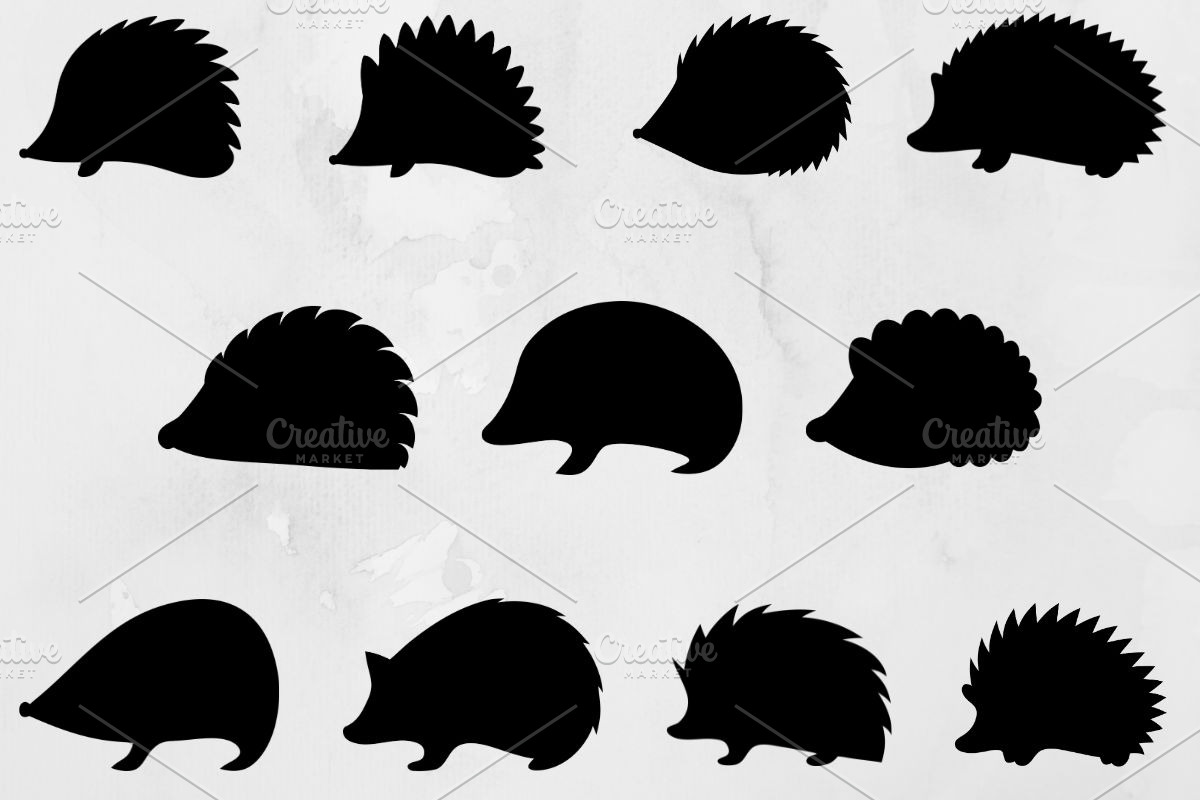 Hedgehog Silhouette SVG, an Animal Illustration by newminddesign (Photo 1 of 3)