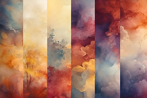 Watercolor Background Bundle