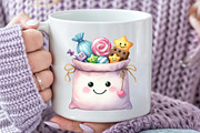 Watercolor Kawaii Halloween Clipart, an Illustration by Rose Art (Thumbnail 5 of 7)