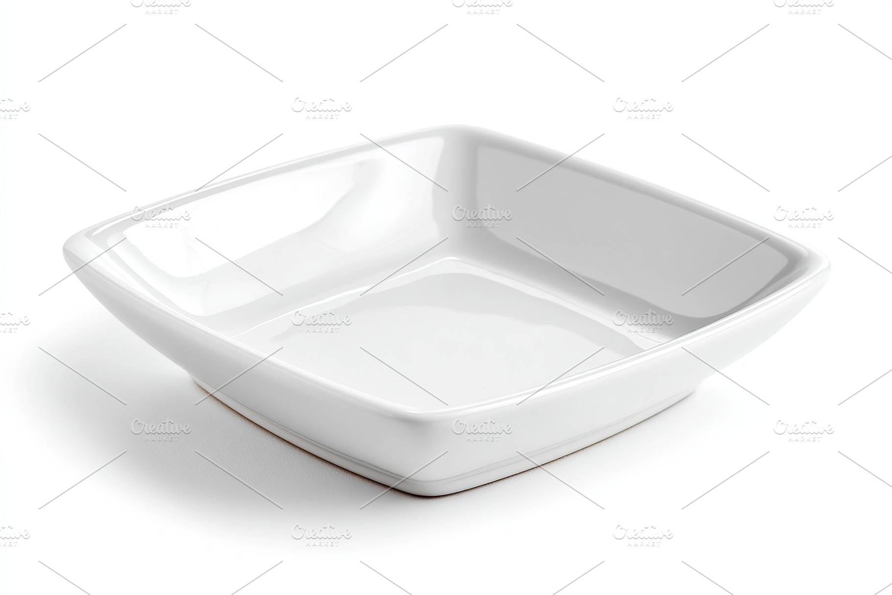 Square ceramic plate with textured matte finish ideal for modern dining experie, a Food & Drink Photo by AlyaAnd