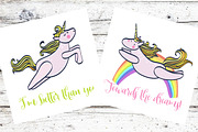 Unicorn set, a Pattern Graphic by Vavavka (Thumbnail 9 of 14)