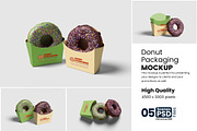 Donuts Packaging Mockup, an Advertising Mockup by bimockup (Thumbnail 1 of 6)