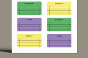 Daily and Weekly Planner Template, a Stationery Template by MightyDesign (Thumbnail 5 of 8)