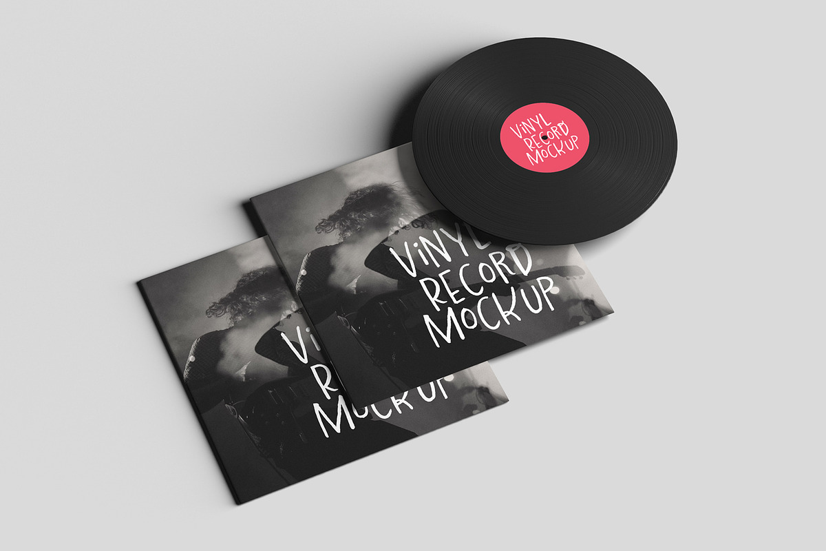 Vinyl Record Cover Mockups, a Packaging Mockup by artimasa (Photo 7 of 7)