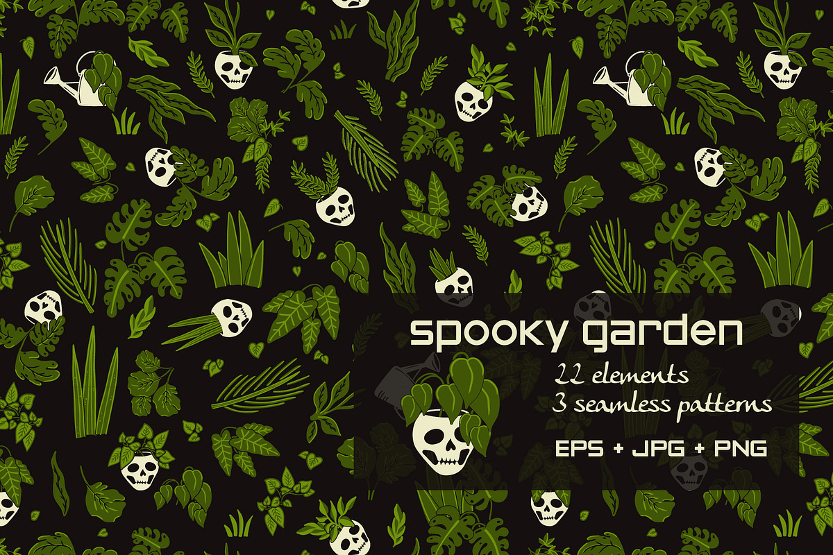 Spooky Garden Collection, a Pattern Graphic by Zim Varezhkin (Photo 1 of 8)
