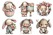 Whimsical Easter Bunny Clipart, an Illustration by Daily.Designs (Thumbnail 7 of 8)