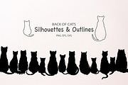 Cat back view SVG EPS, an Animal Illustration by Corner Croft (Thumbnail 1 of 4)