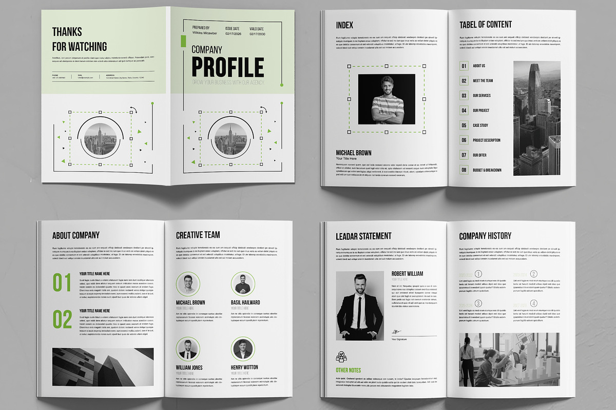 Company Profile Design, a Brochure Template by MightyDesign (Photo 2 of 6)