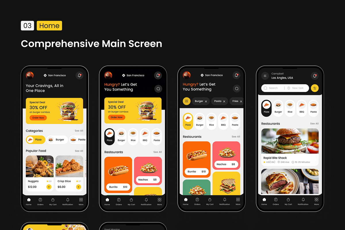 Yumgo – Food Delivery Mobile App UI, an UI Kit Template by Brickclay (Photo 15 of 19)