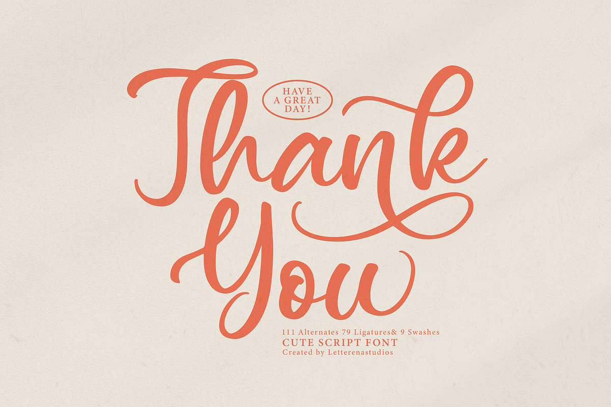 Asylen Raneta Cute Script Font, a Script Font by Letterena Studios Script (Photo 15 of 15)
