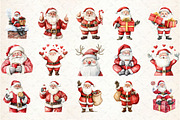 Christmas Santa Claus Clipart, an Illustration by Rose Art (Thumbnail 2 of 7)