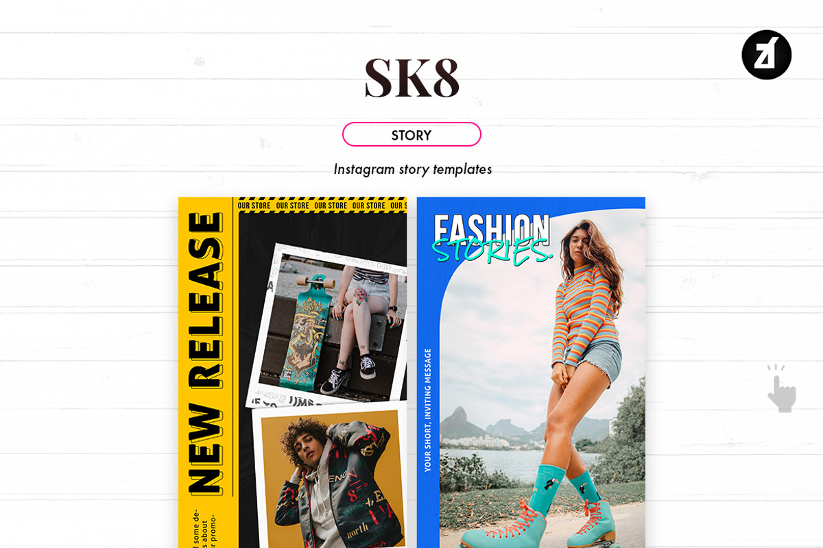 SK8 instagram graphic template, a Social Media Template by Chanut is industries (Photo 7 of 8)