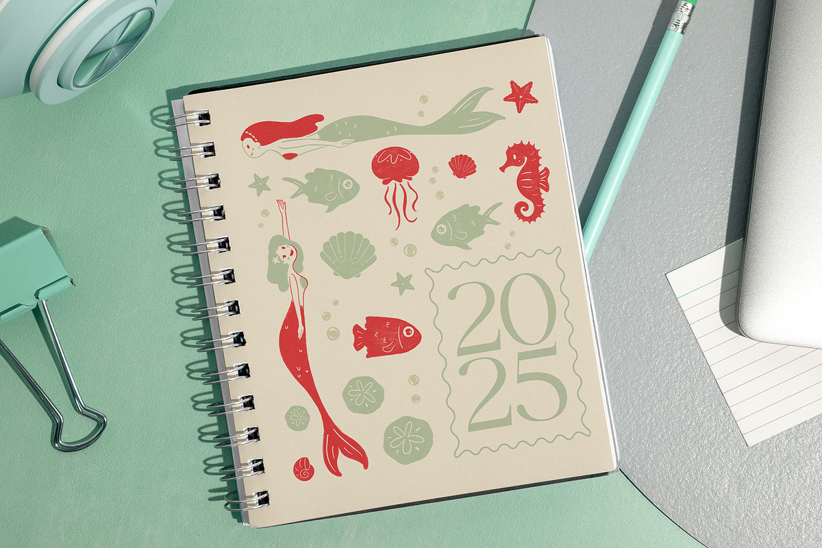 Ocean Charms Clip Art & Patterns, a Graphic by madeillus (Photo 4 of 9)