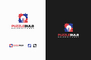 Set of Puzzle Idea Bulb Logo concept, a Branding & Logo Template by Lucky Creative (Thumbnail 4 of 5)