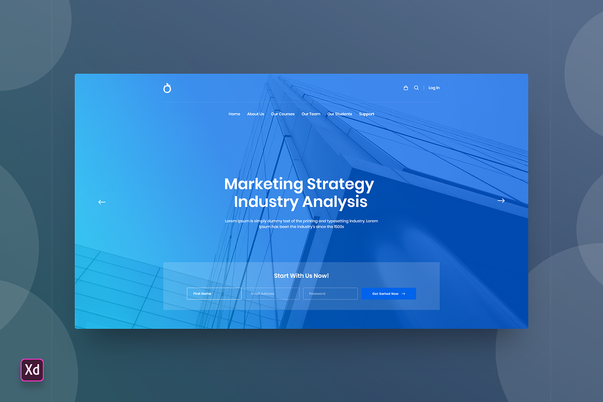 Hero Header Landing Page Template, a Landing Page Template by ExplicitConcepts