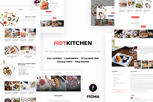 HotKitchen: UI/UX Culinary Templates