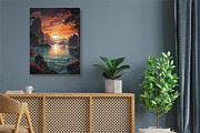 Landscape Painting Art 01. Wall Art., a Decorative Illustration by KENO Mascots (Thumbnail 8 of 8)