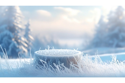 A frosty tree stump covered in ice, a Nature Photo by Igor Tichonow