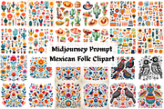 Prompt Mexican Folk Clipart, a Decorative Illustration by Creative design (Thumbnail 1 of 7)