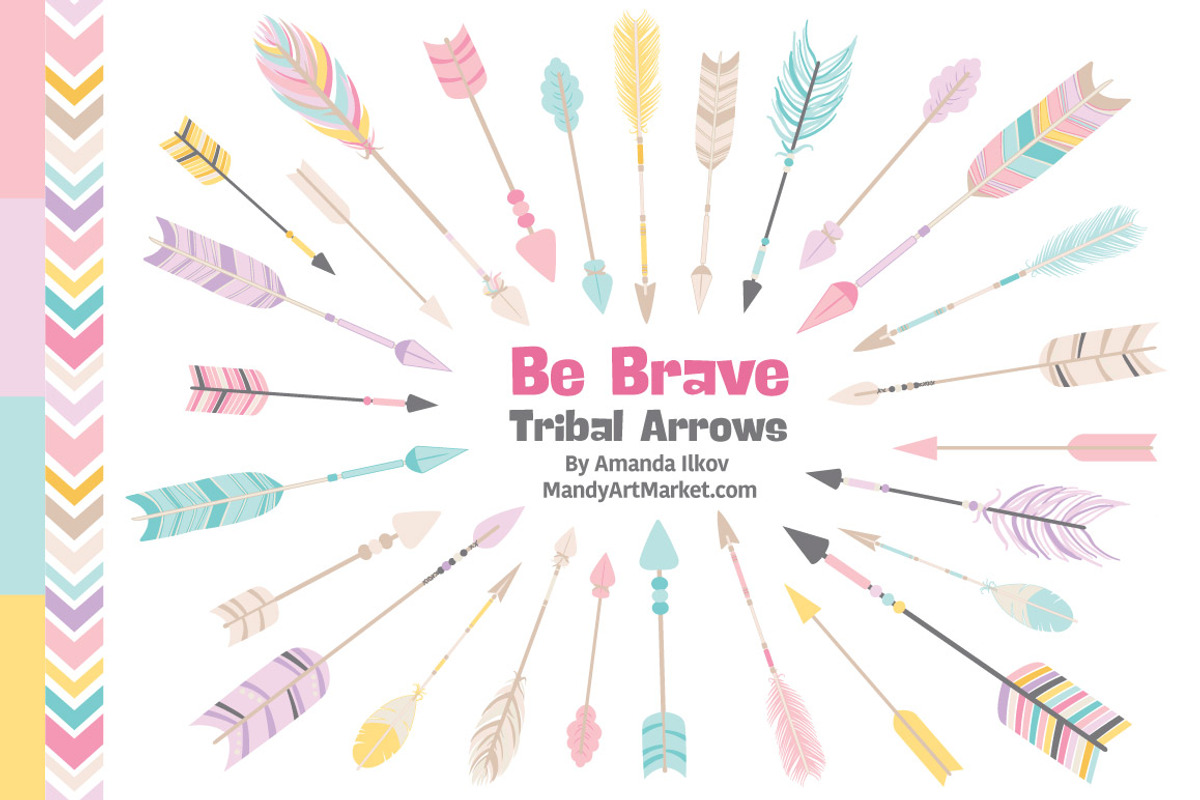 Fresh Tribal Arrow Clipart & Vectors, an Illustration by Amanda Ilkov (Photo 1 of 4)