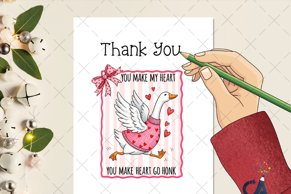 Funny Valentine Goose Go Hong Png, an Illustration by Creative Art (Photo 2 of 6)