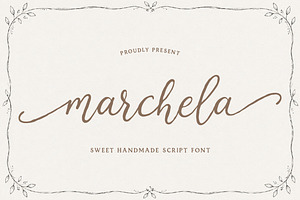 Marchela Sweet Handmade Script Font