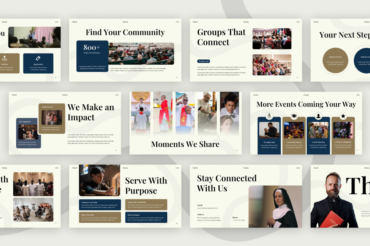 Church Events & Activities, a Presentation Template by Loin Studio (Photo 4 of 4)