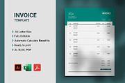 Evergreen Invoice Template, a Mockup by Ree_Creative (Thumbnail 1 of 2)