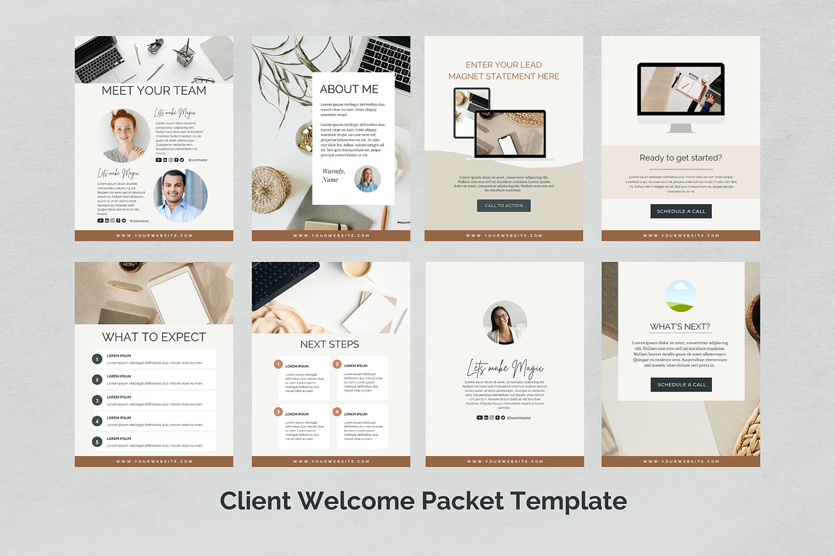 Client Welcome Packet Canva Template, a Magazine Template by Social Assumptions (Photo 5 of 14)