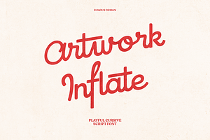 Artwork Inflate - Playful Cursive