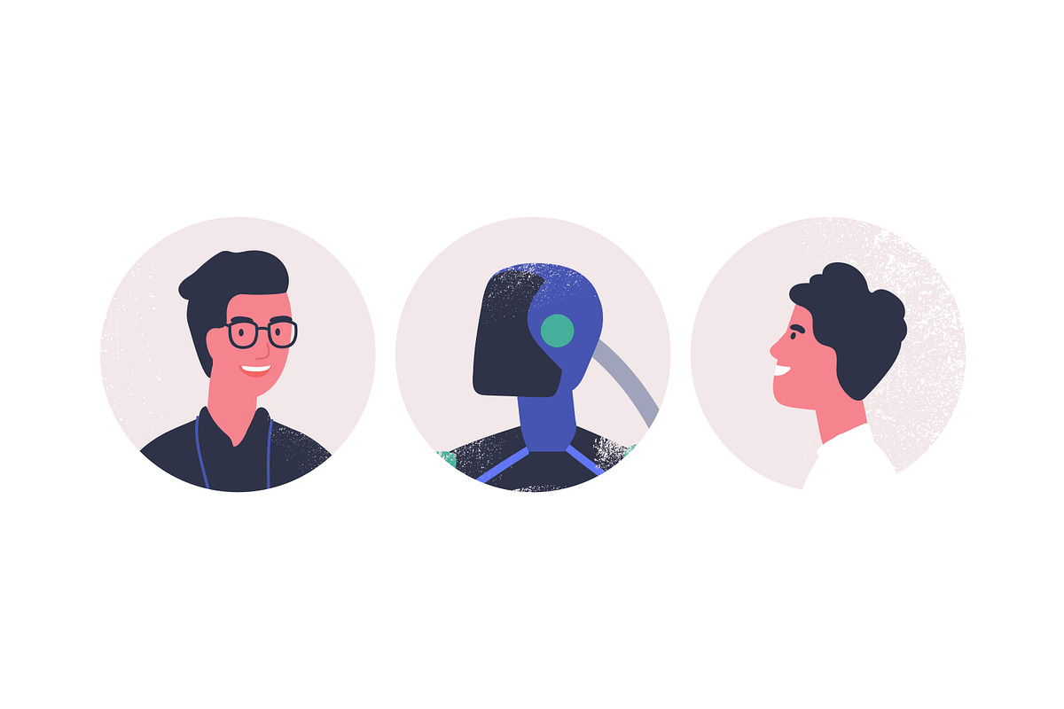 Presentation of robot scene, a Technology Illustration by Good Studio (Photo 3 of 3)